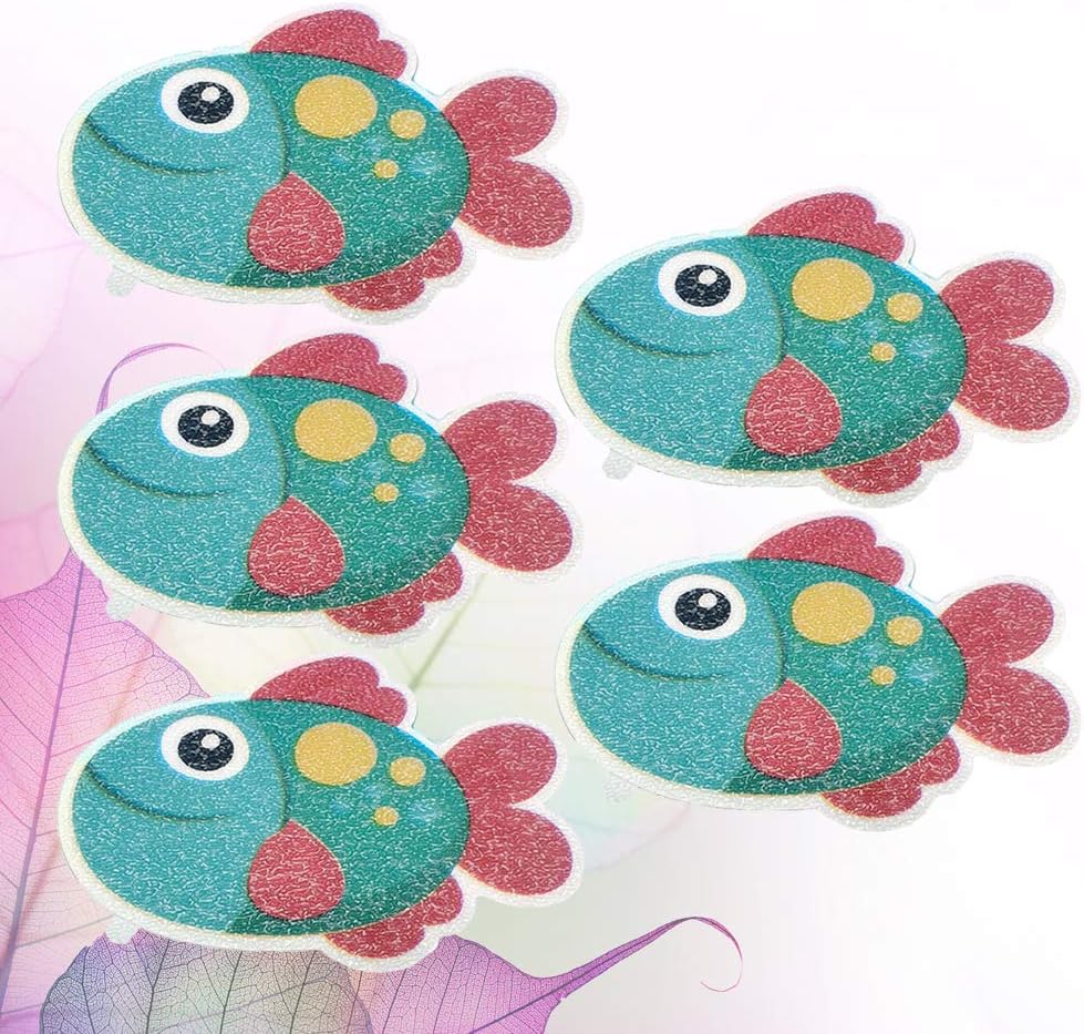 Cabilock 5pcs Bathtub Stickers Non-Slip Puzzle