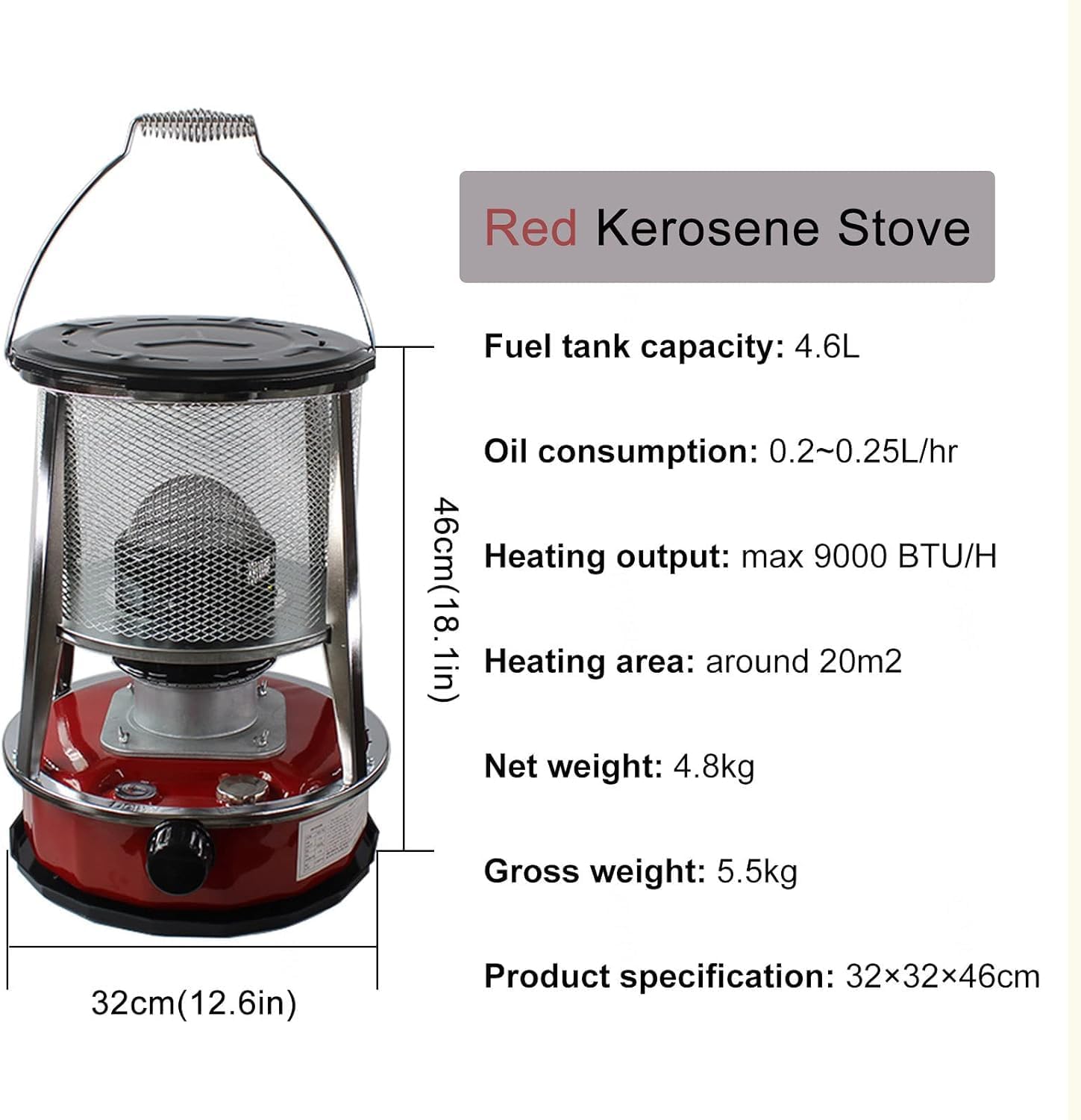YXLUJYY Kerosene Heater Stove for Indoor Outdoor Emergency Use