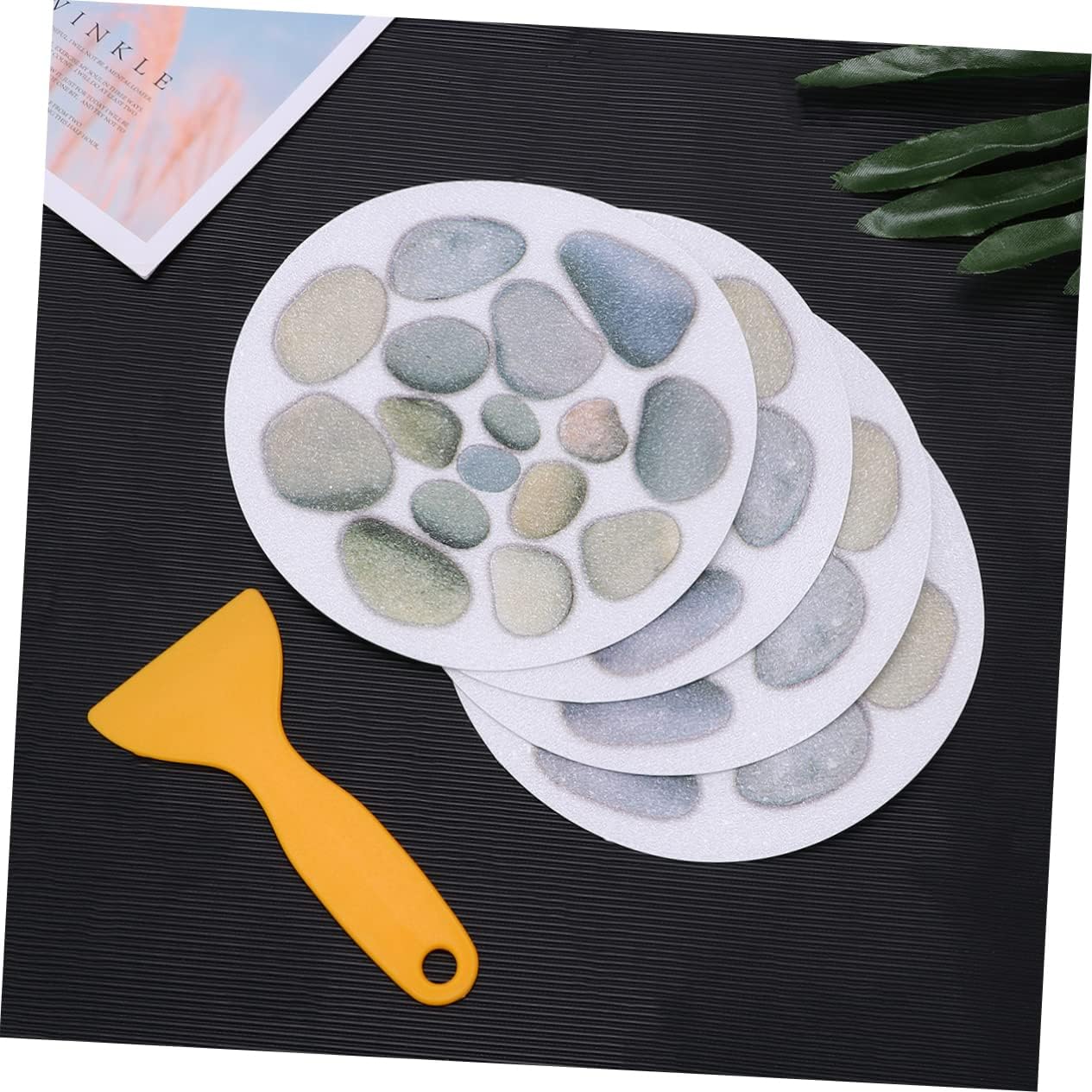 PRETYZOOM 4 Pack Anti-Slip Bathtub Decals 15cm