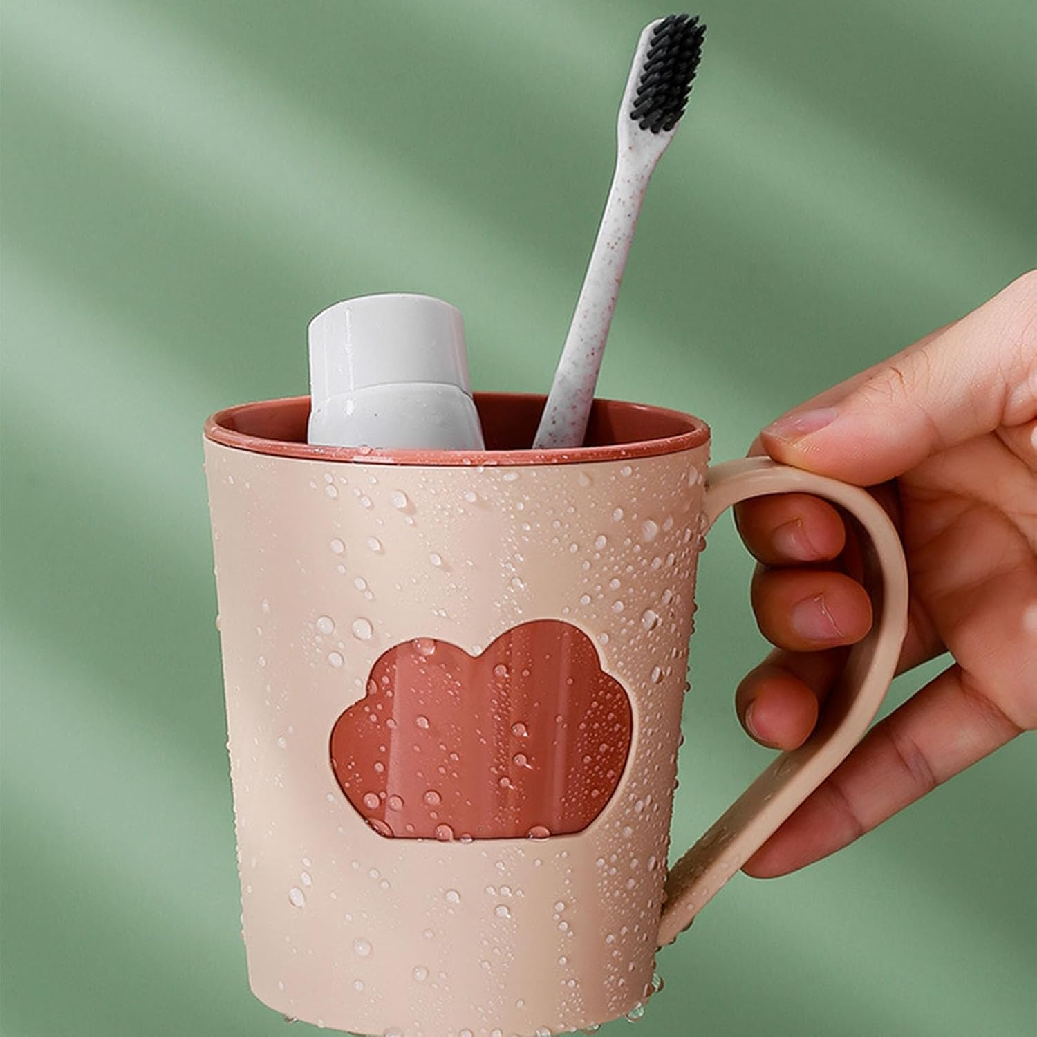 VixorLuilith Toothbrush Cup 301-400ml Light Red