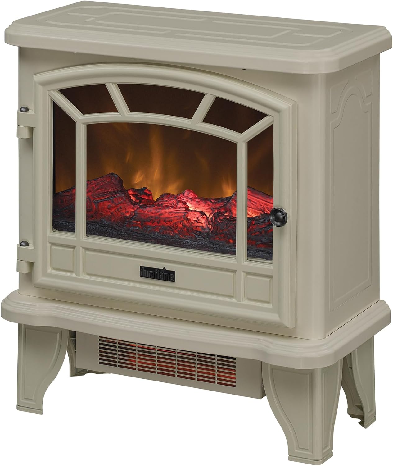 Duraflame Infrared Quartz Electric Fireplace Stove Heater Cream