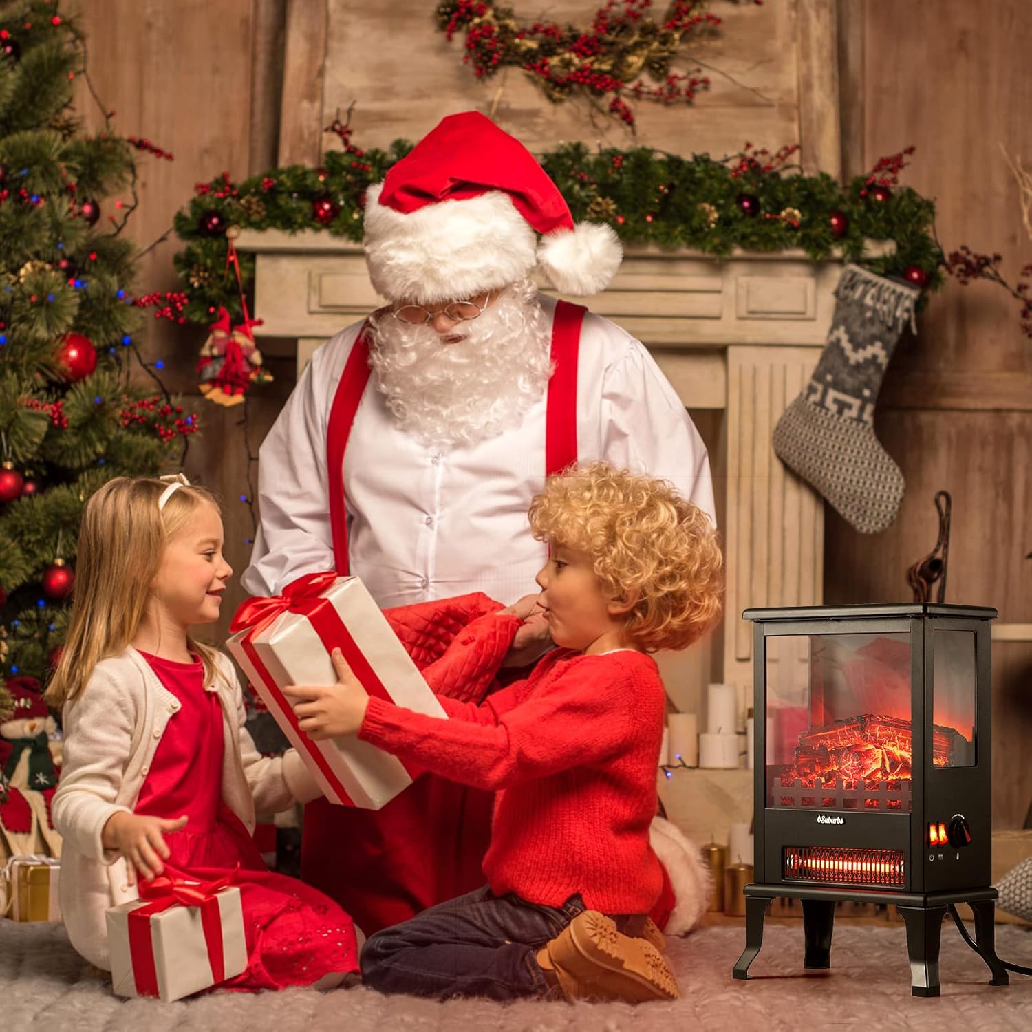 TURBRO Suburbs TS17Q Electric Fireplace Stove