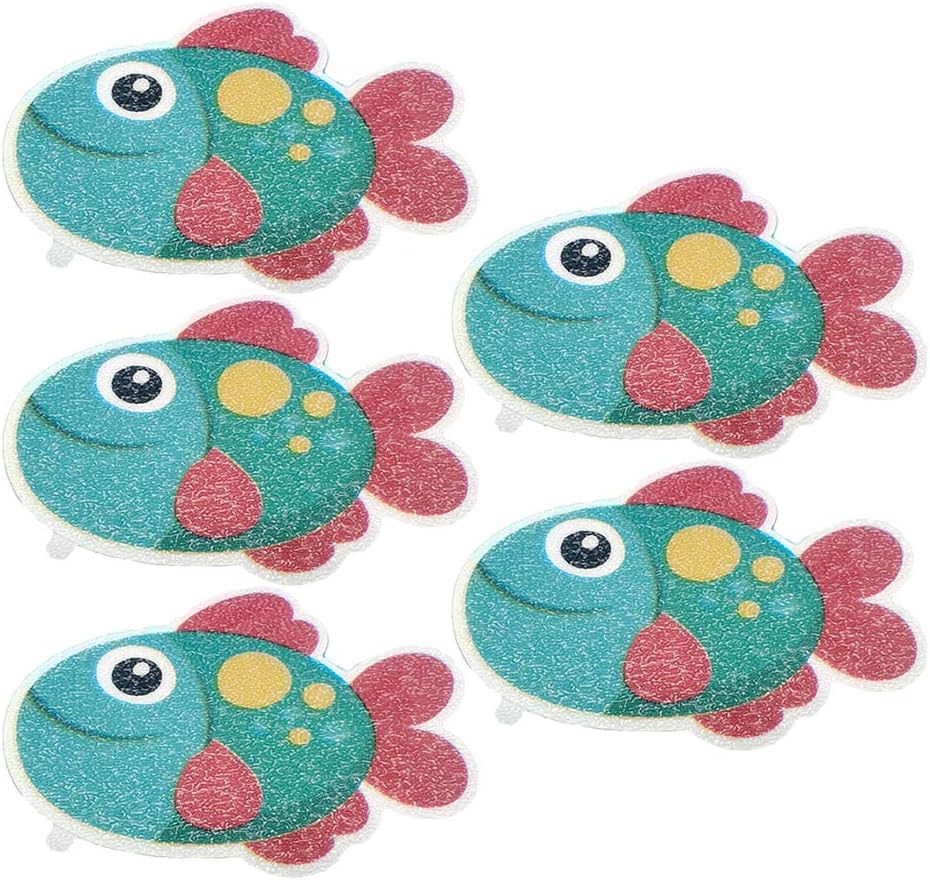 Cabilock 5pcs Bathtub Stickers Non-Slip Puzzle
