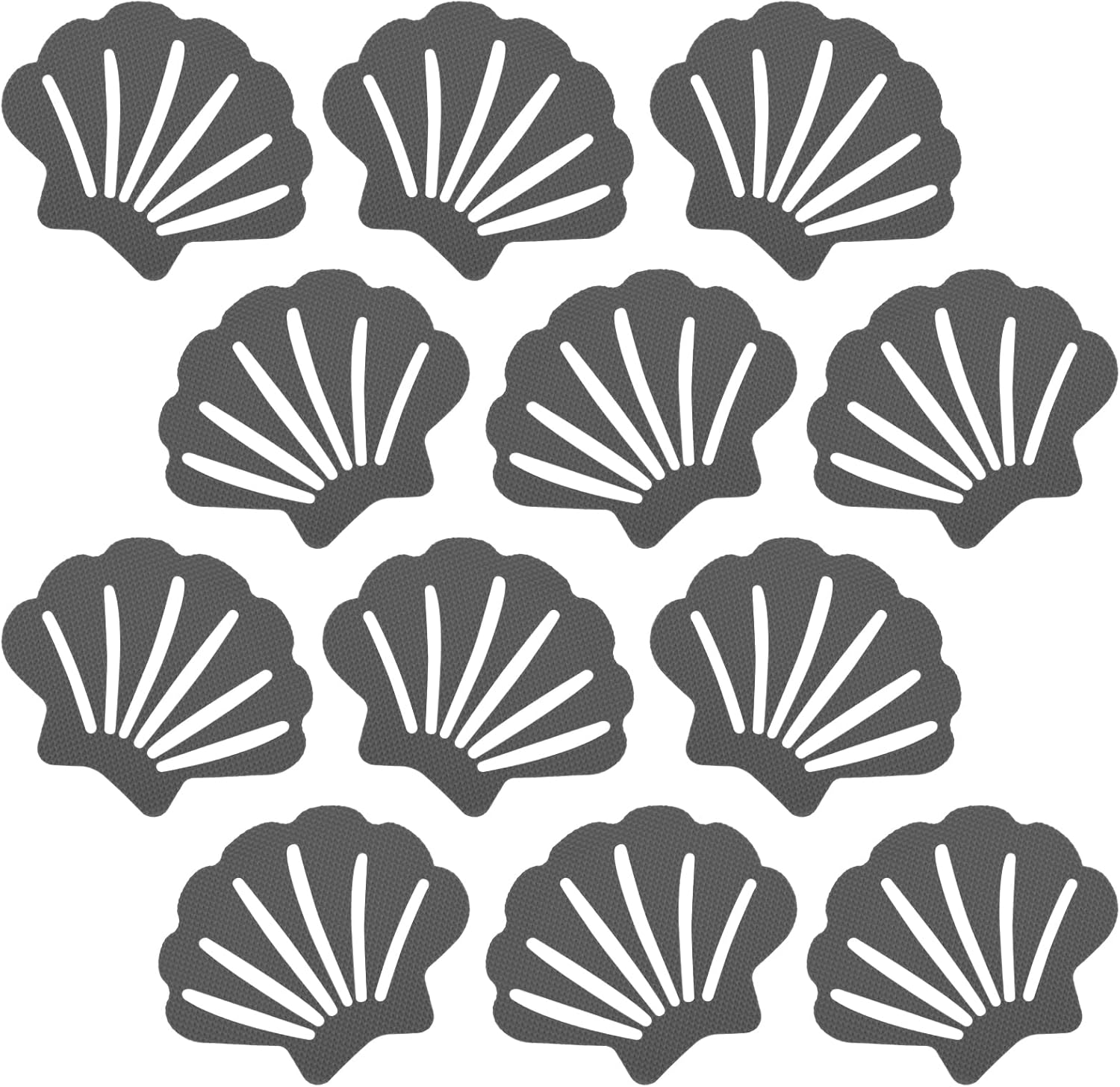 12 Pcs Non-Slip Bathtub Stickers with Self-Adhesive Design