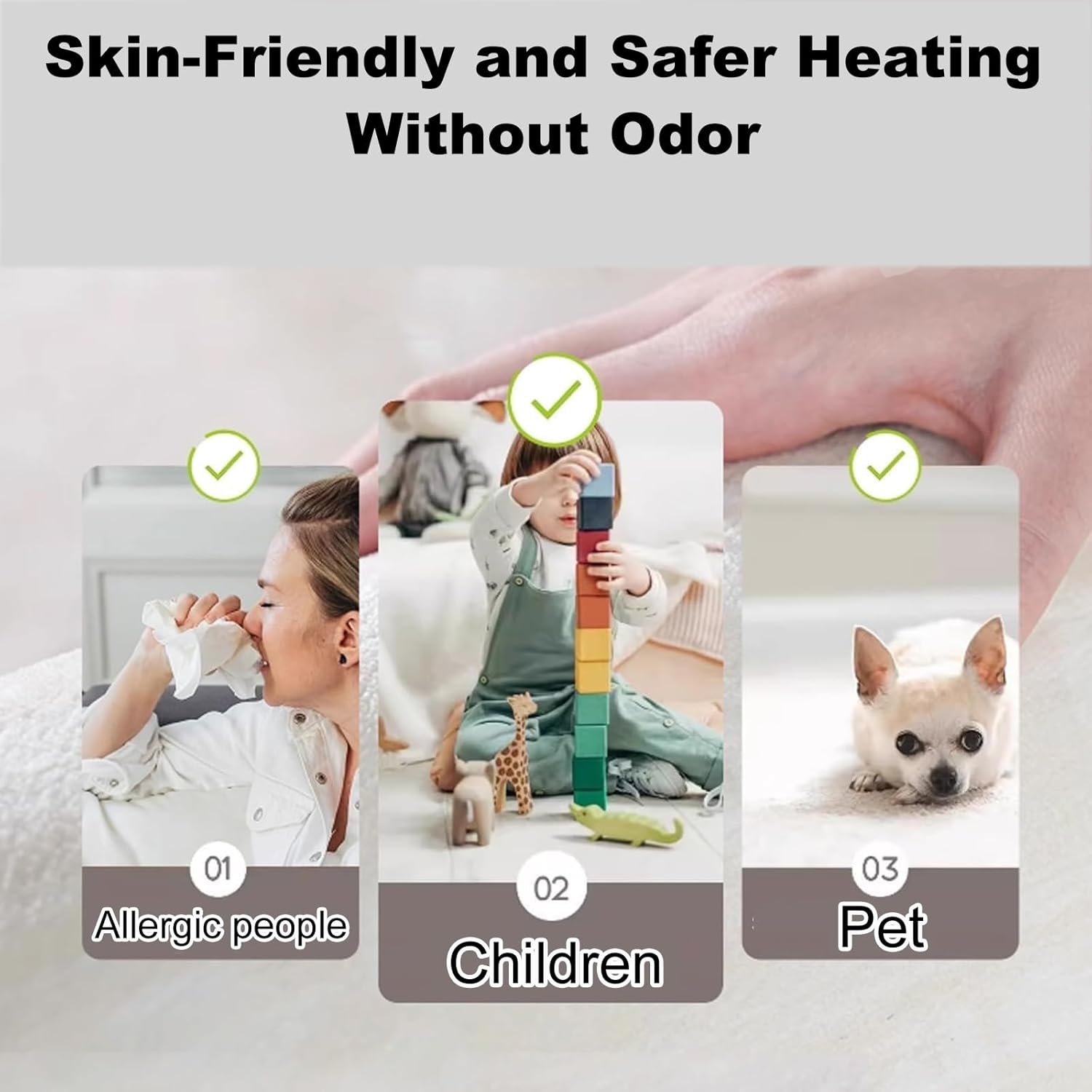 Smart Space Heater with Graphene Floor Heating Mat - 150x180cm