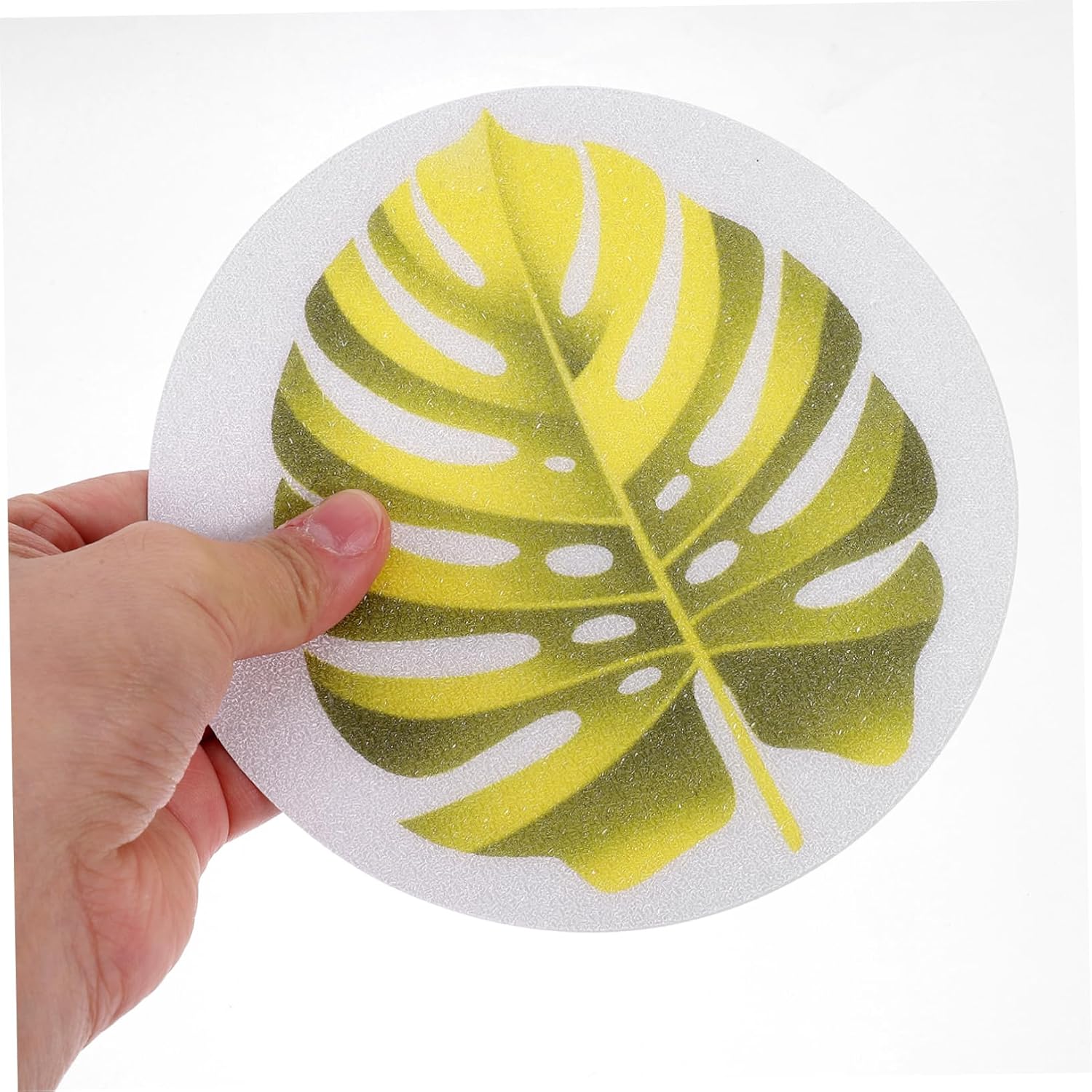 HOLIDYOYO 1Set Leaf Shape Non-Slip Bathtub Stickers