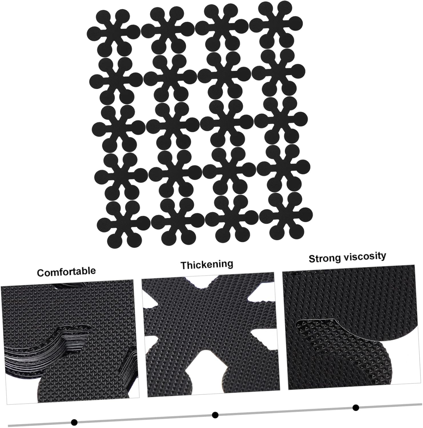 Non-Slip Stickers for Bathtub 20 Pieces Snowflake Design Safety Strips
