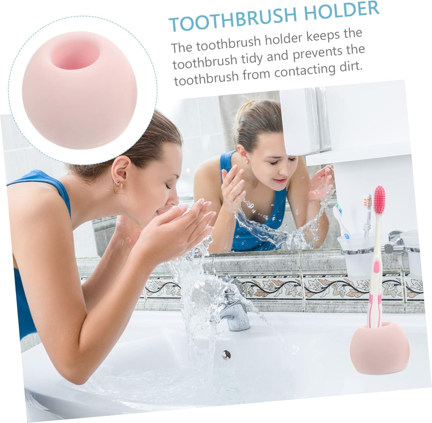 BRIGHTFUFU Diatomite Toothbrush Holder for Electric Baby Toothbrush