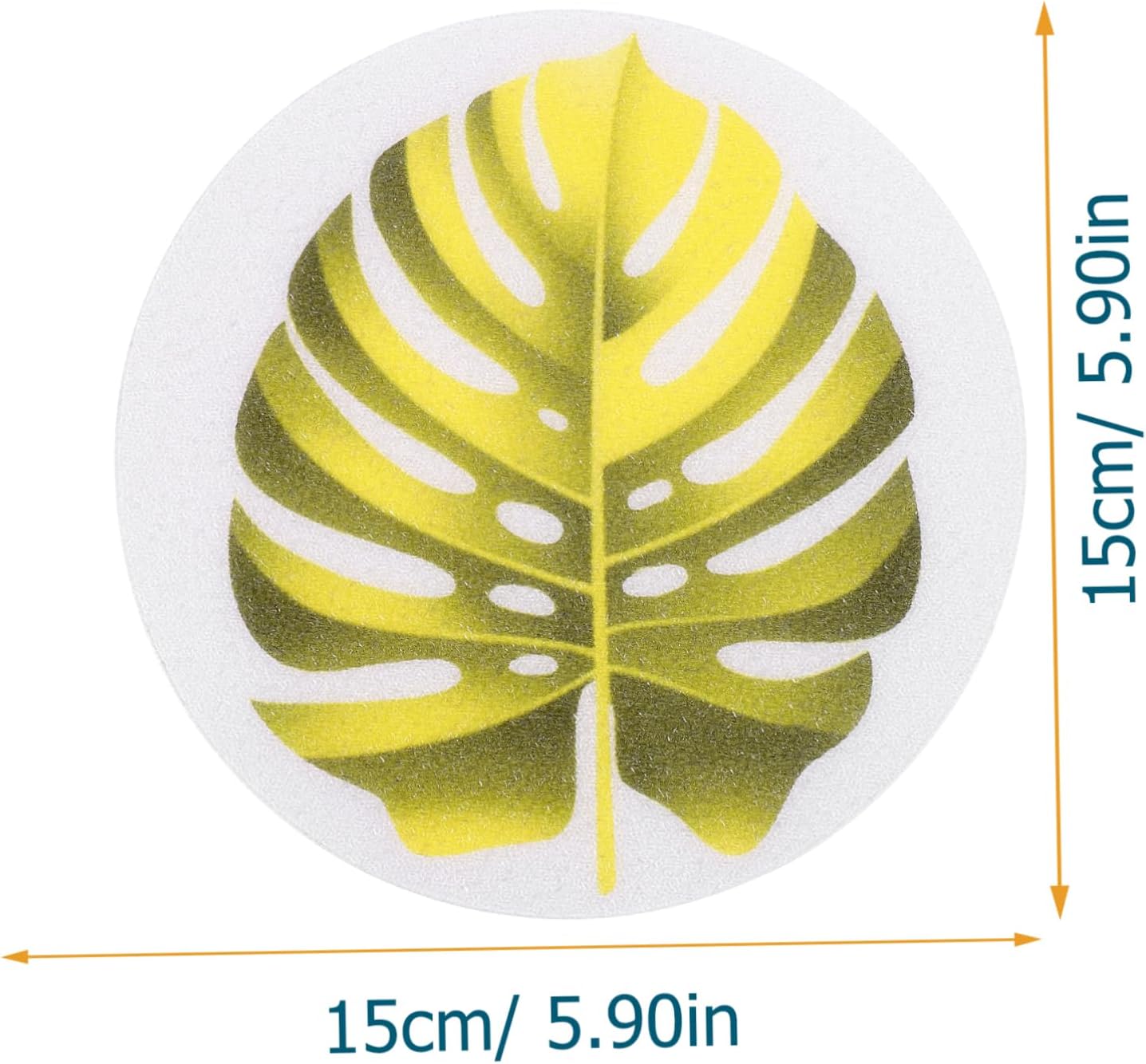 HAKIDZEL 1 Set Non-Slip Bathtub Decals Beige Yellow