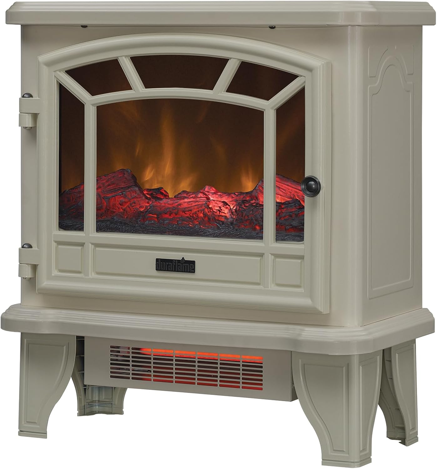Duraflame Infrared Quartz Electric Fireplace Stove Heater Cream