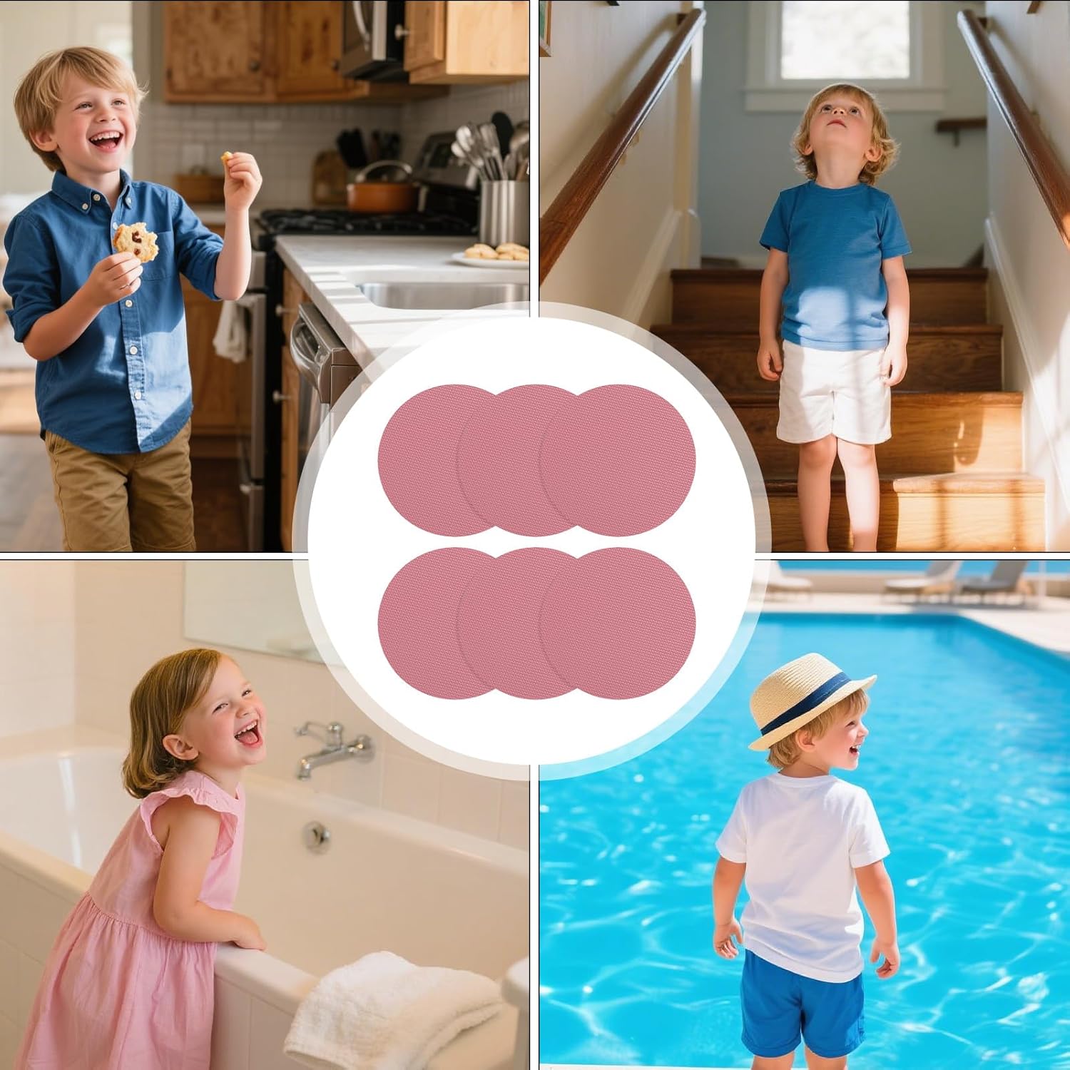 Round Anti-Slip Sticker for Bathtub Safety