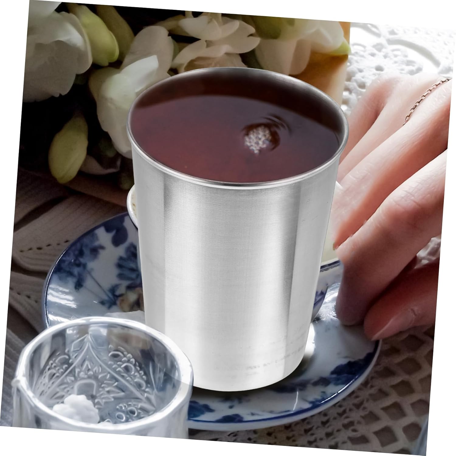 GLEAVI Multi-Use Stainless Steel Toothbrush Tumbler Cup