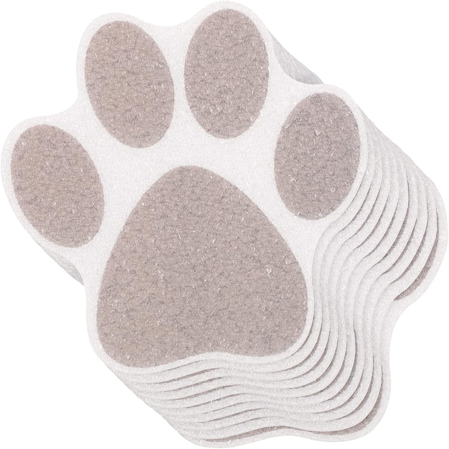 ABOOFAN 10Pcs Non-Slip Dog Paw Bathtub Stickers