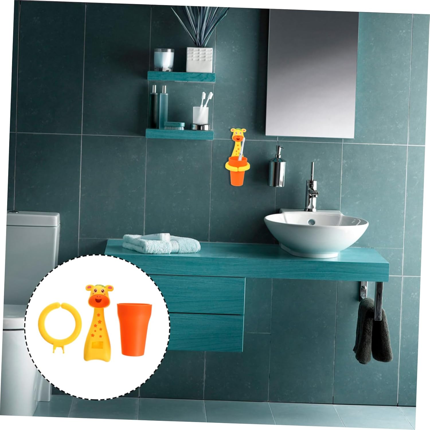 HEALLILY Toothbrush Holder for Bathroom Wall Mount
