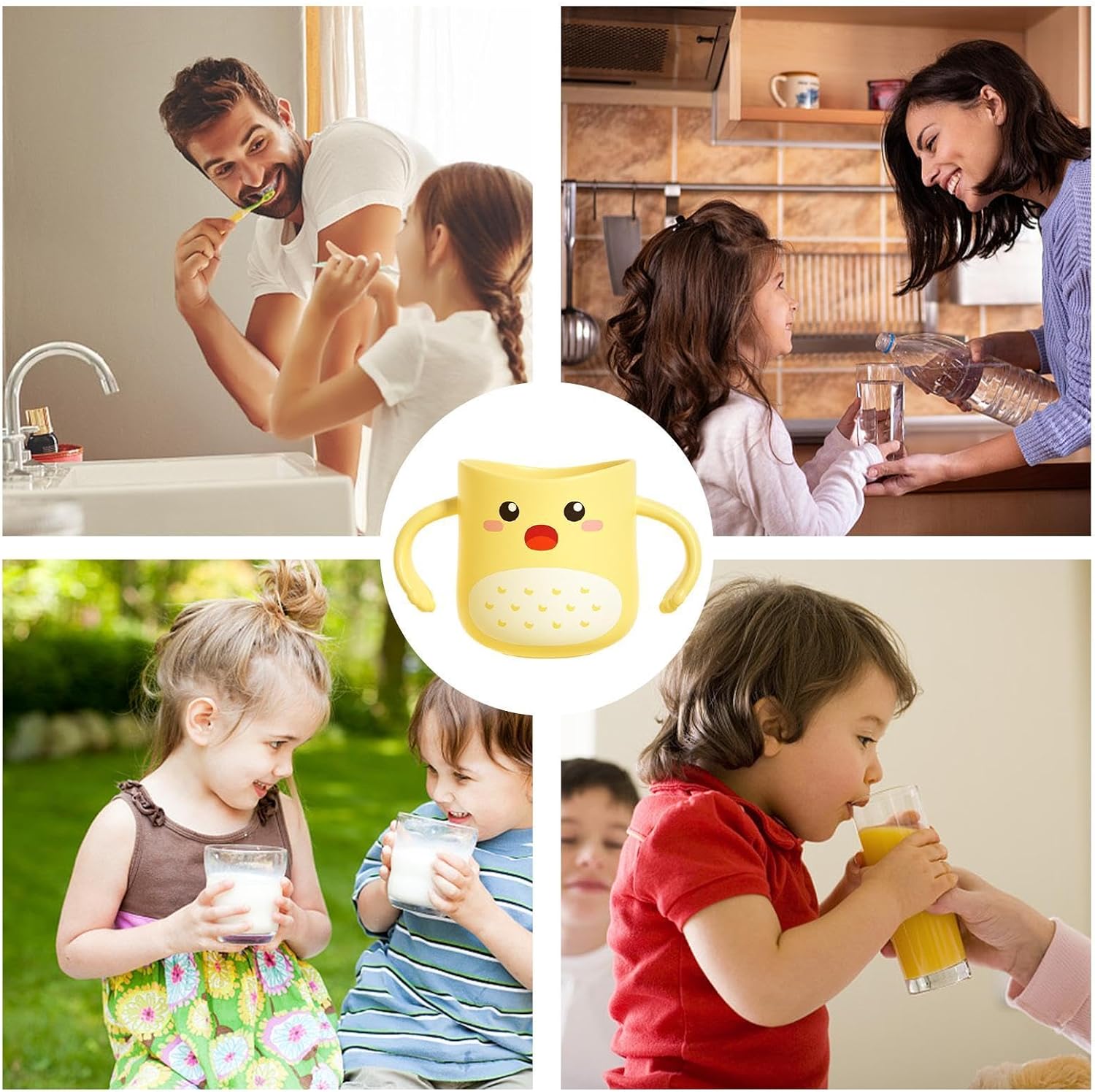 Kids Toothbrush Cup with Dinosaur Design 1