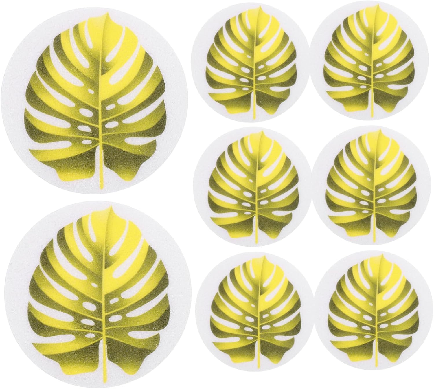 FOYTOKI Leaf Design Bathtub Skid Decals Set