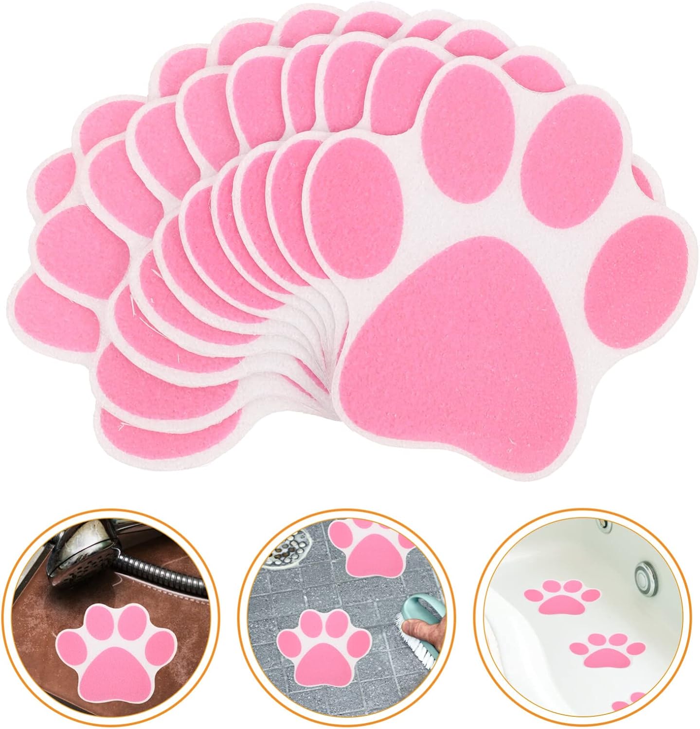 10pcs Paw Design Anti-Slip Stickers for Dog and Cat