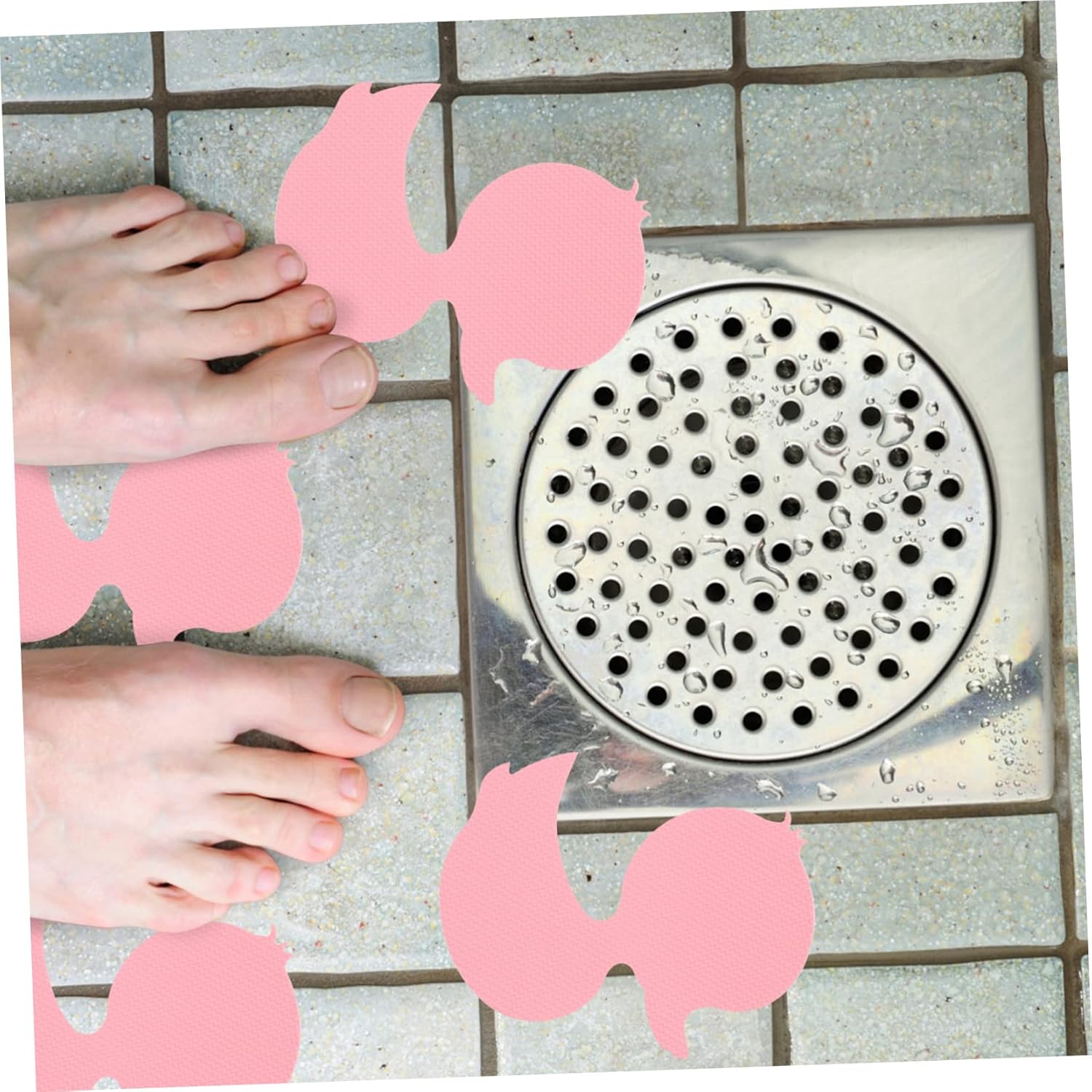 BEBEMOKO 24pcs Non-Slip Stickers for Bathrooms and Showers Safety