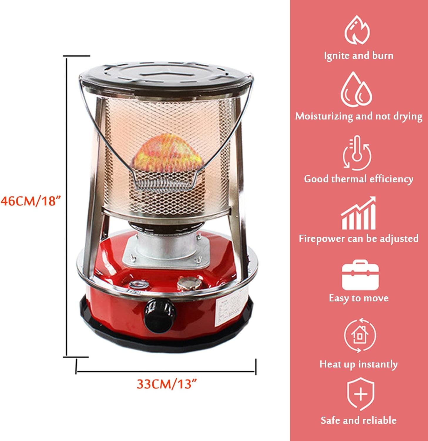 Serchou Kerosene Stove Portable Heater with Adjustable Power