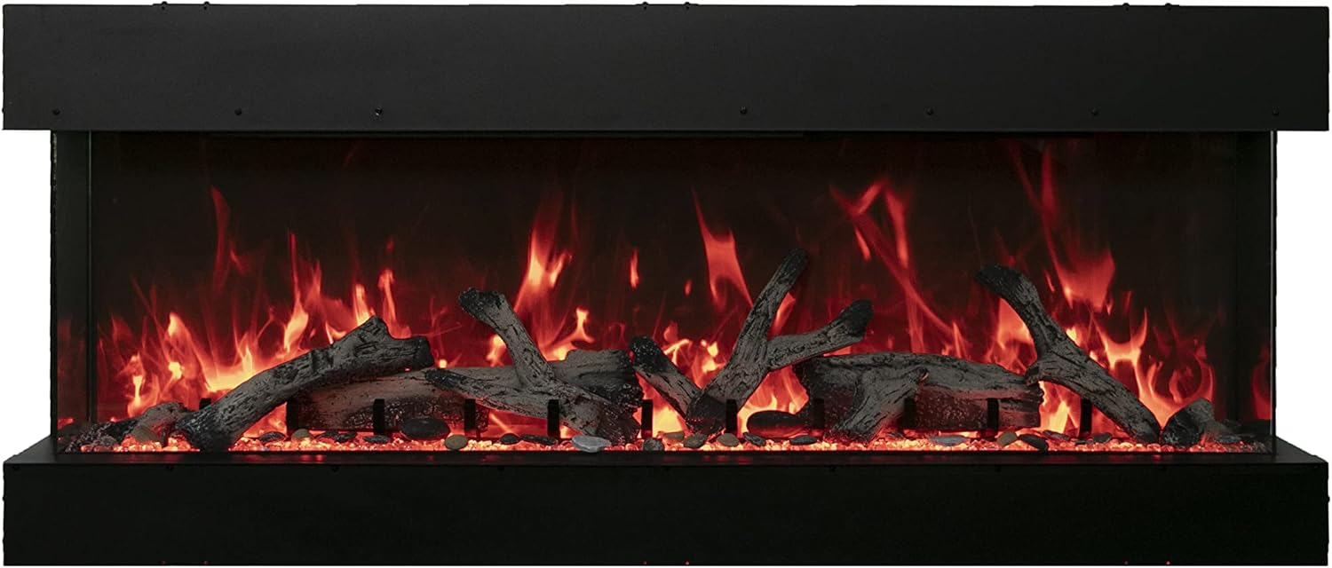 Amantii 50 3-Sided Electric Fireplace with Remote and 8H Timer
