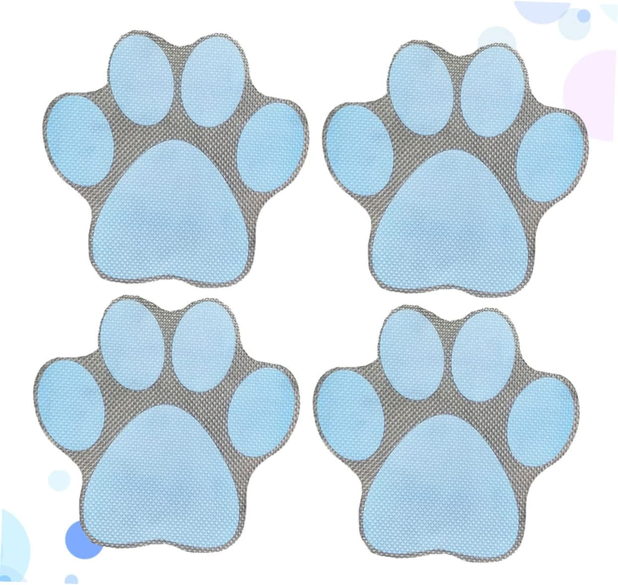 PRETYZOOM 4pcs Cartoon Dog Footprint Bathtub Decals