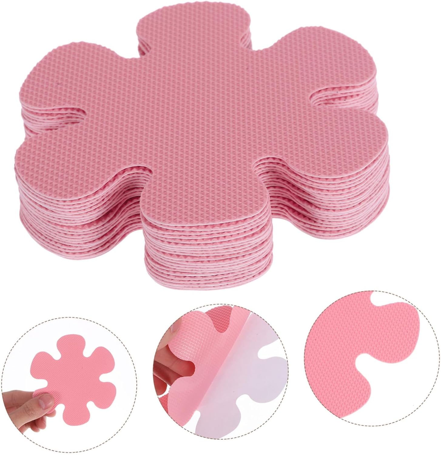 PRETYZOOM 20pcs Flower Shape Non-Slip Bathtub Decals
