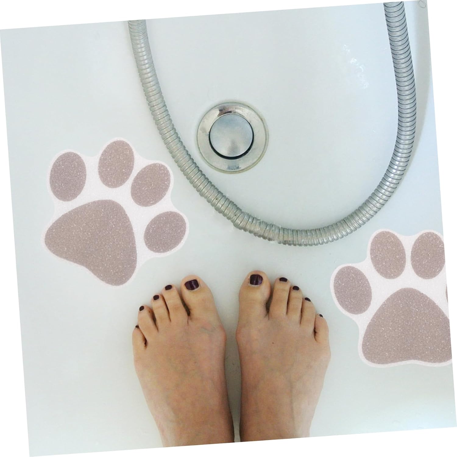 ABOOFAN 10Pcs Non-Slip Dog Paw Bathtub Stickers