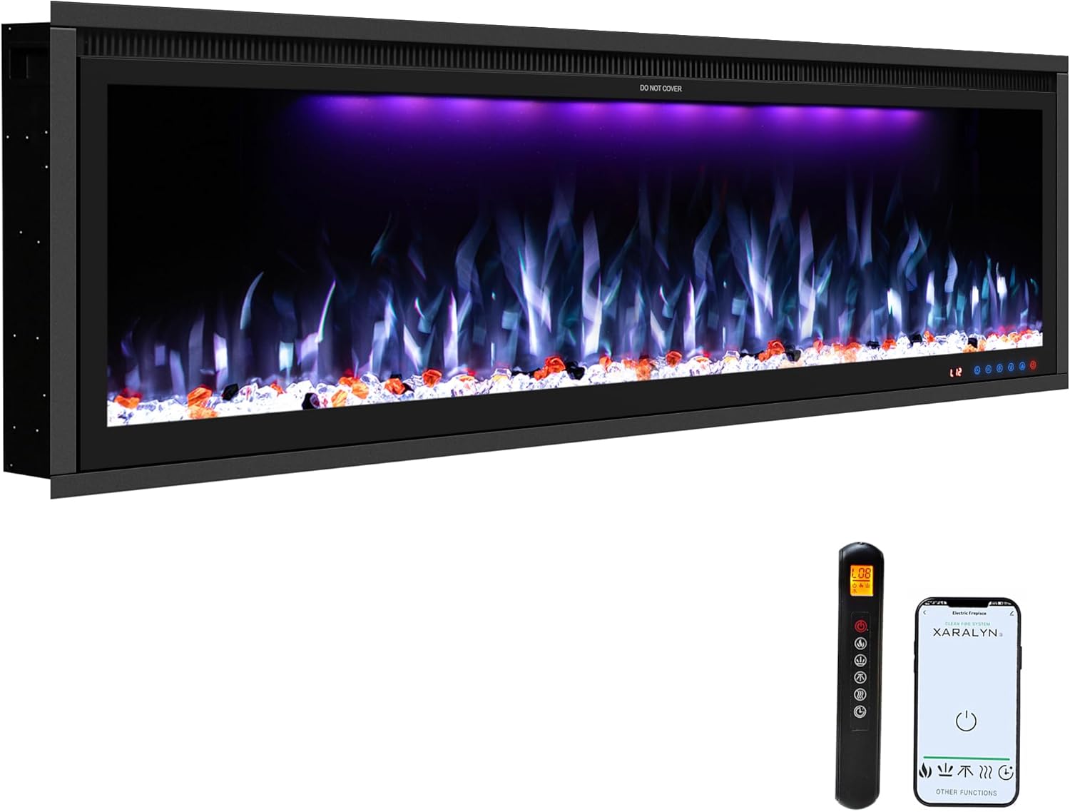 Benrocks 50 Smart WiFi Electric Fireplace Insert