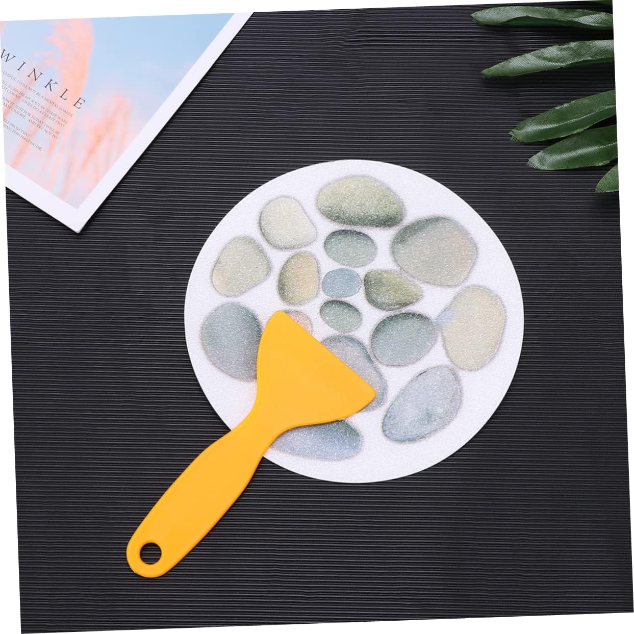 4PCS Anti-Slip Bathroom Stickers with Stone Pattern