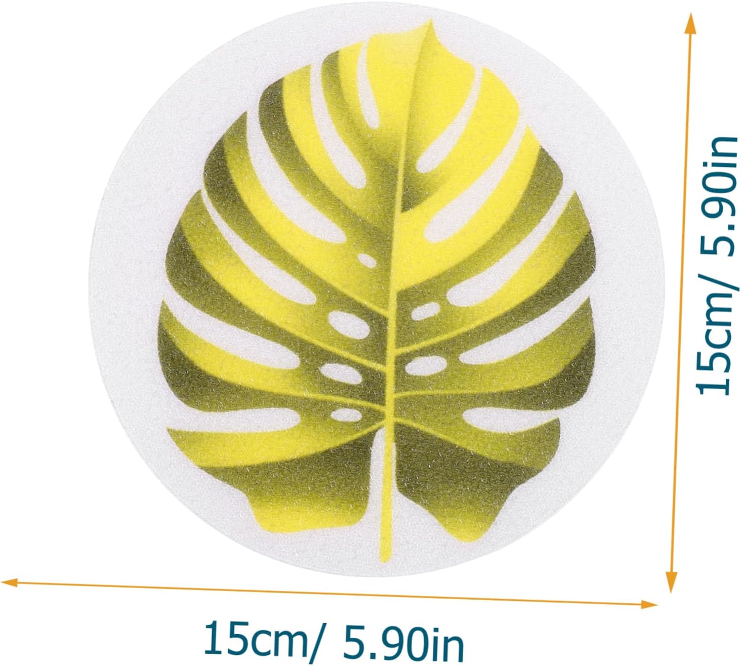 PRETYZOOM 1 Set Leaf Design Anti-Slip Bath Stickers
