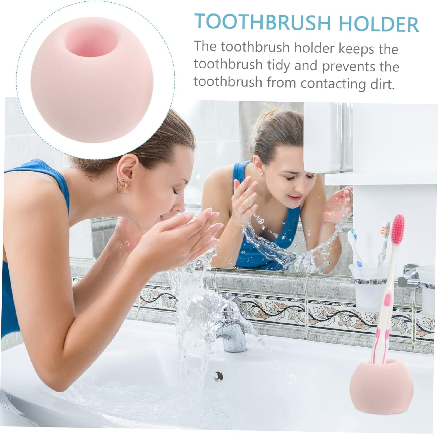 JECOMPRIS 3pcs Diatomite Electric Toothbrush Stand Quick Drying Safe Holder
