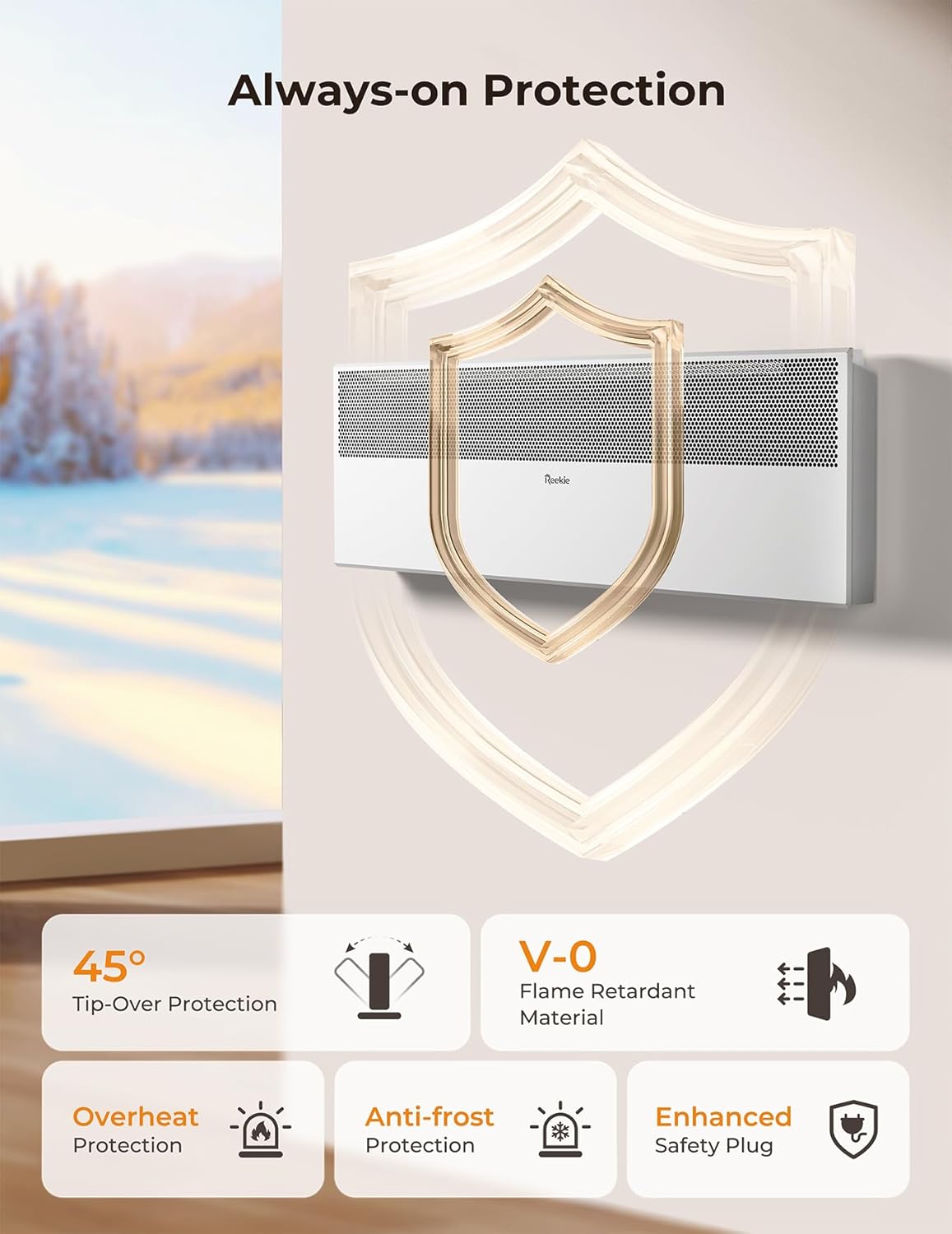 Reekie Smart Convection Panel Heater with Alexa