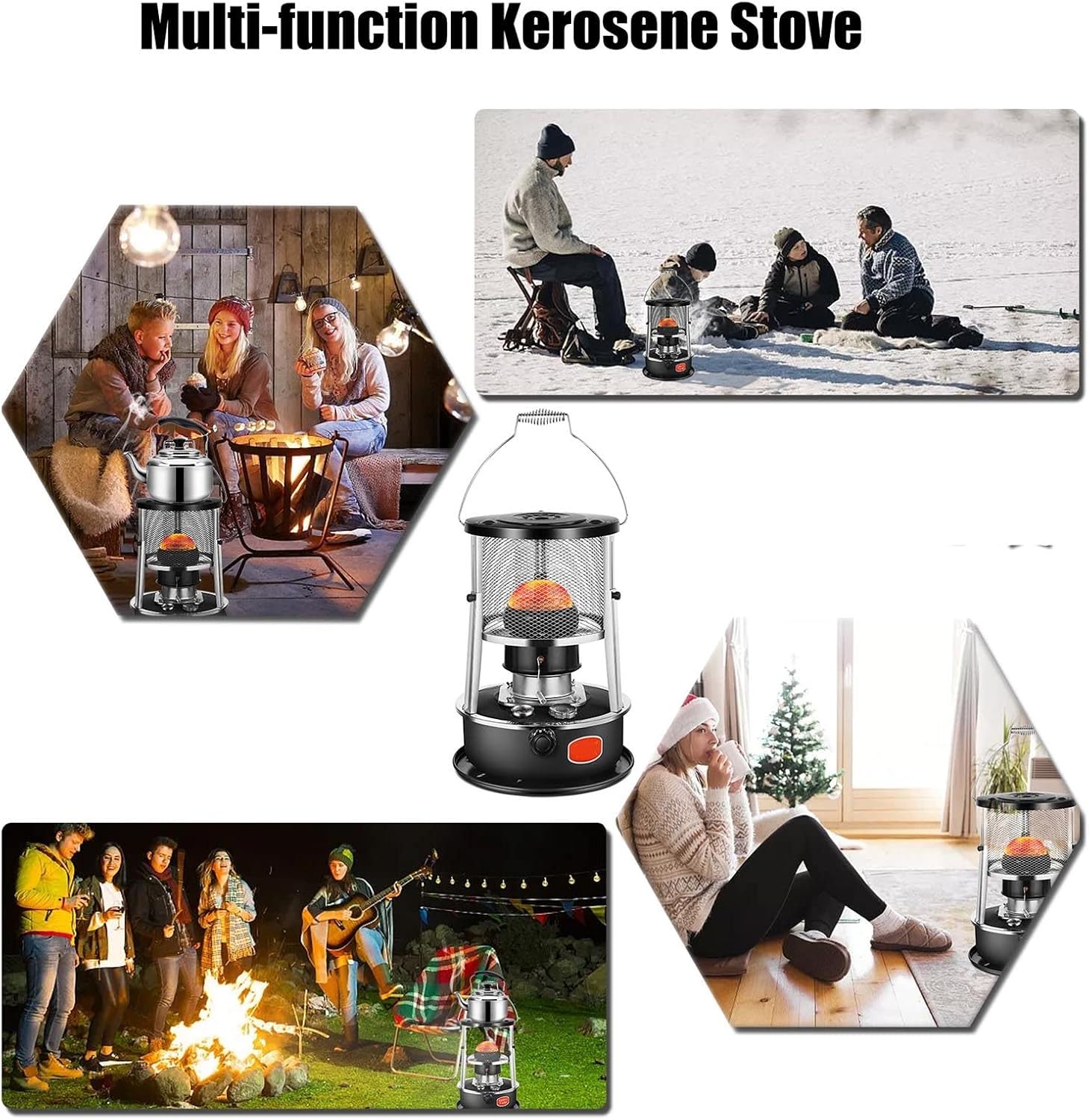 DuANgu 46L Kerosene Heater - Indoor Outdoor Portable with Stove Bag