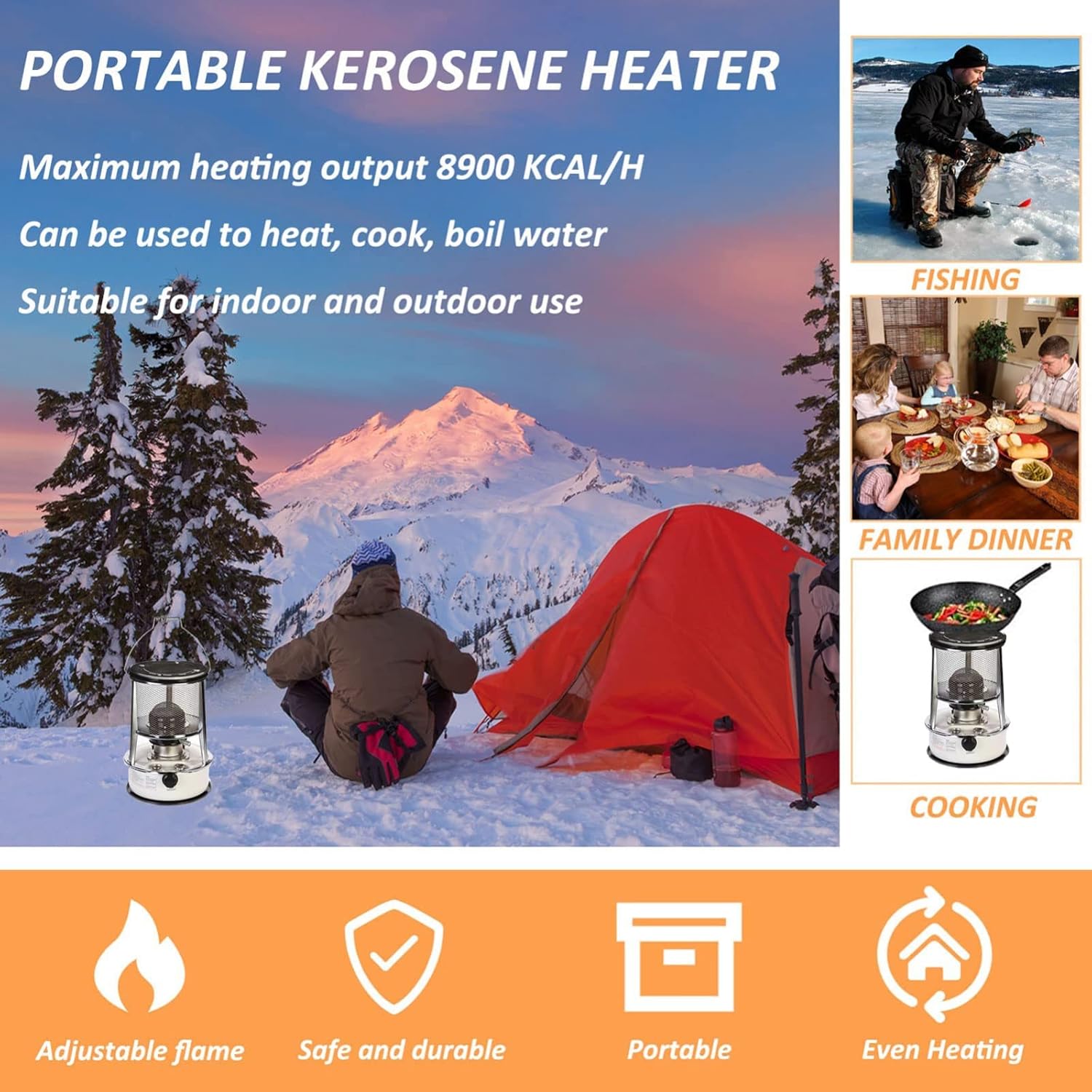 PBFHRV Kerosene Heater 9000 BtuH Indoor Stove