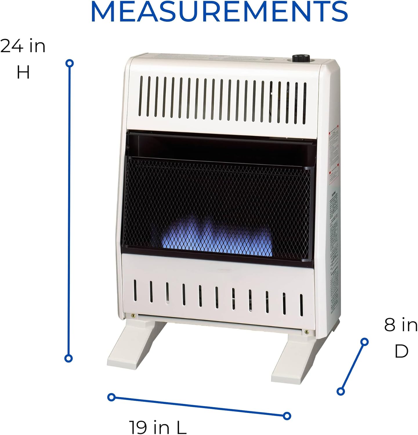 ProCom ML200TBA-B Ventless Propane Blue Flame Space Heater 1