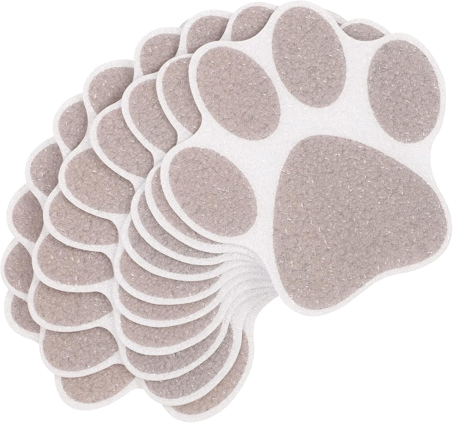 Kisangel 10pcs Bathtub Anti-Slip Stickers with Paw Designs