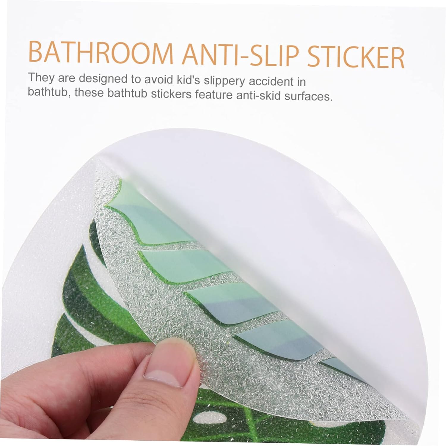 Ciieeo Leaf Design Anti-Skid Bath Decals