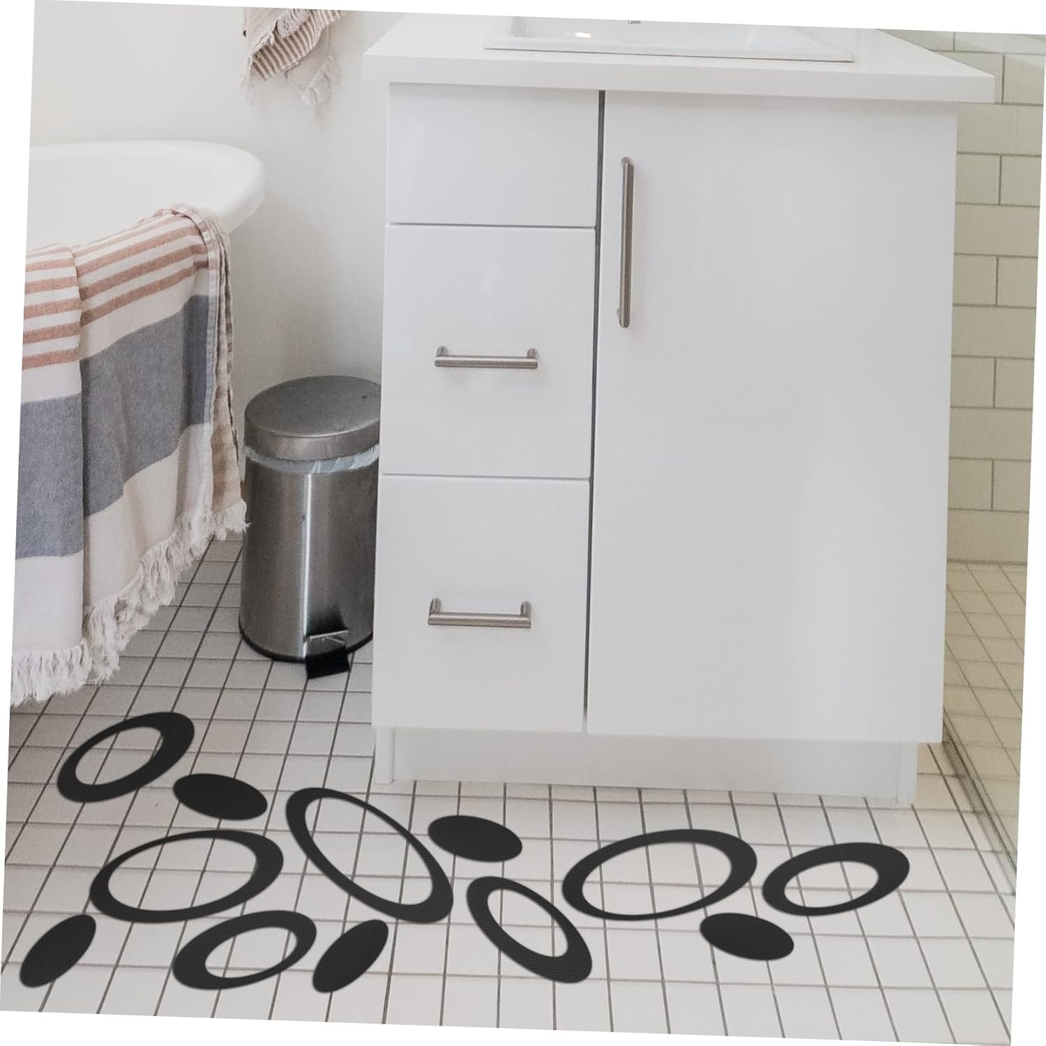 HOLIDYOYO 20-Pack Non-Slip Bath Tub Mats Stickers