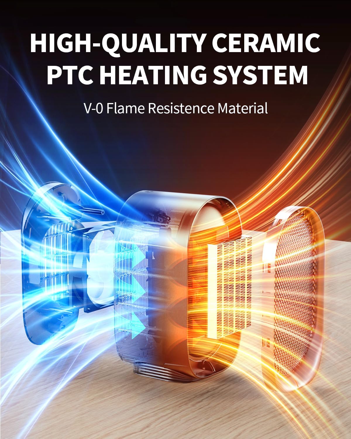 BZGG Electric Space Heater with Safety Features