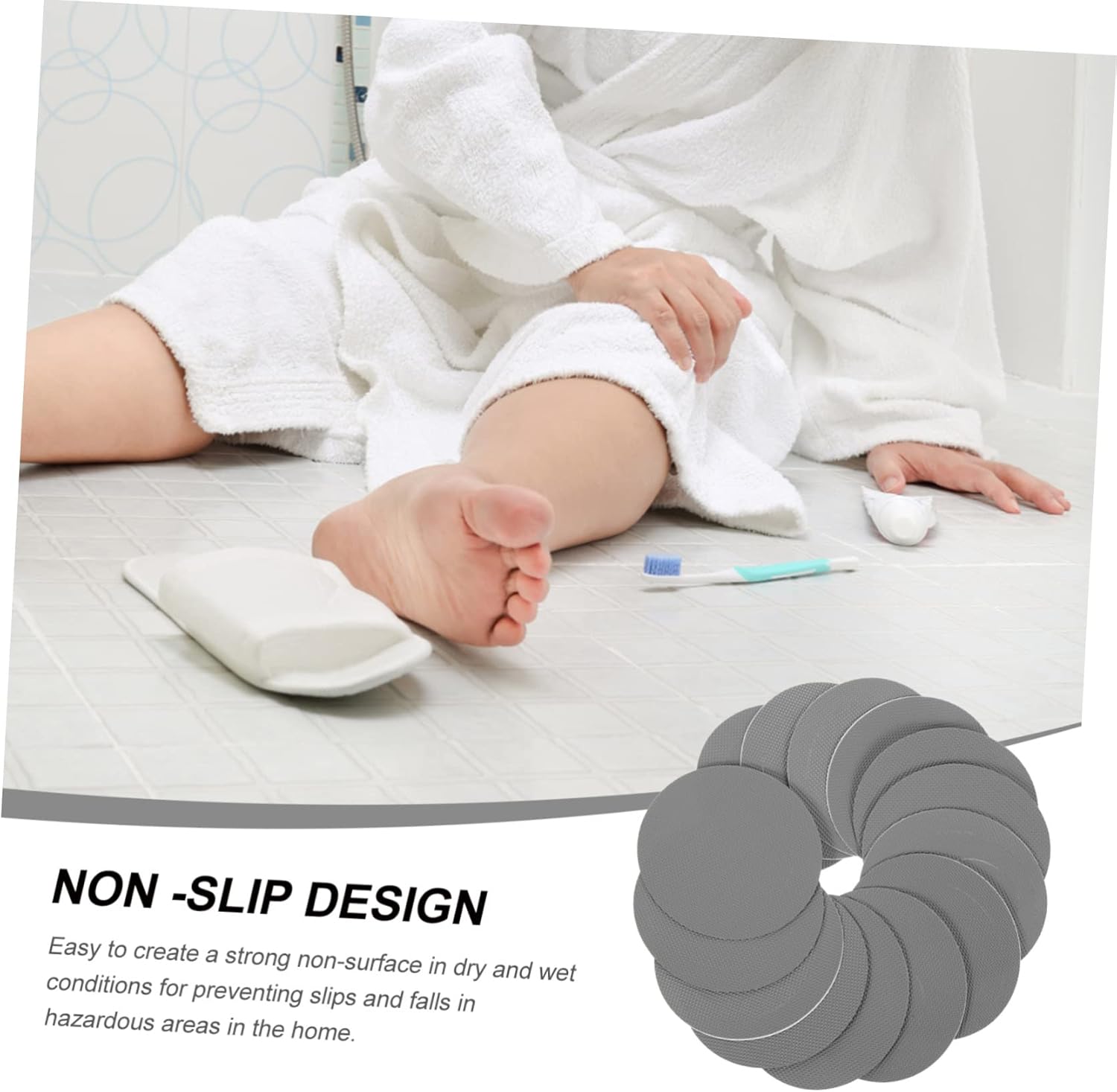 WOONEKY Safety Anti-Slip Stickers for Bathroom