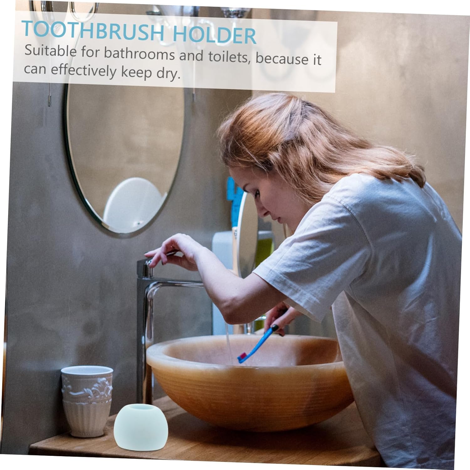 HOLIDYOYO Bathroom Toothbrush Holder Stand for Electric Toothbrushes