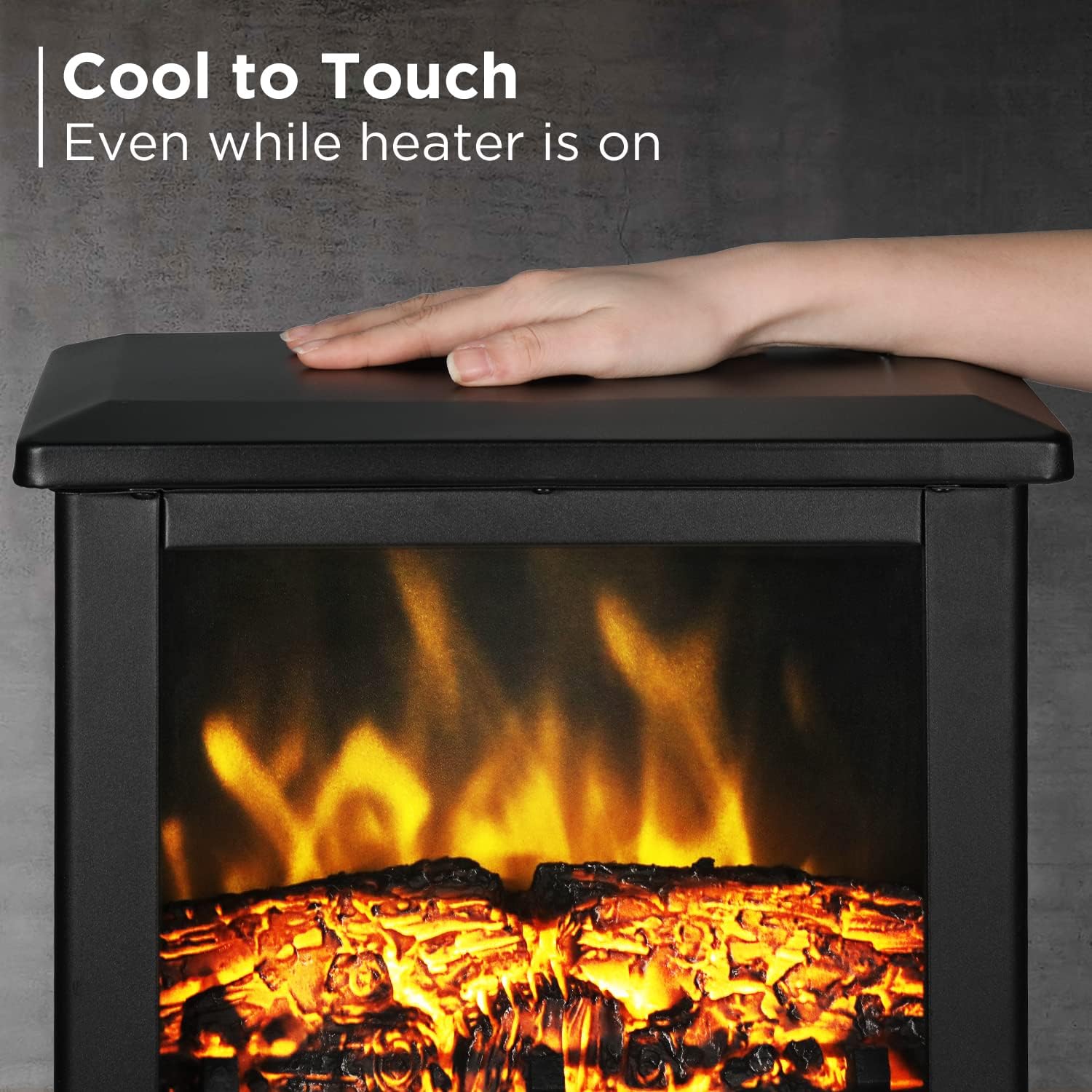 TURBRO Suburbs TS17 Compact Electric Fireplace Stove 1
