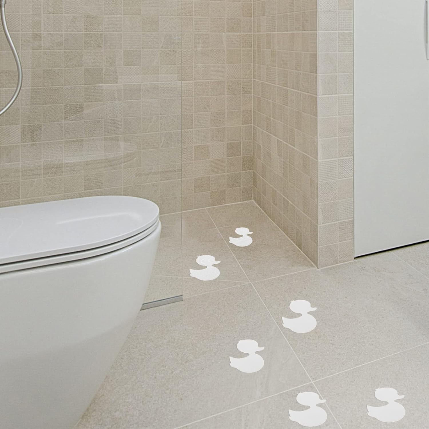 PATKAW Duck Shape Non-Slip Bathtub Stickers Set
