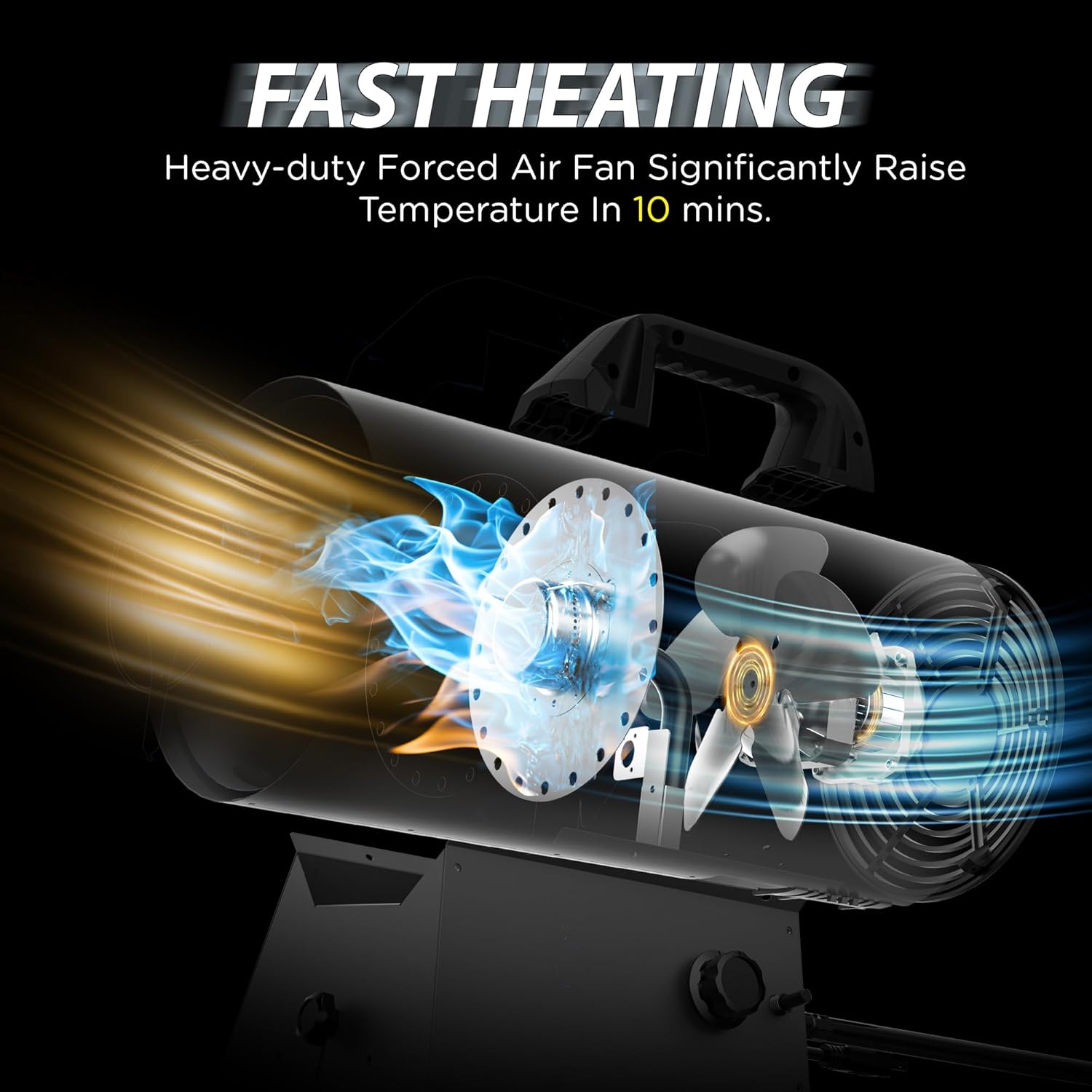 InoKraft Maxheat MH68 Propane Heater 68000 BTU Portable for Garage