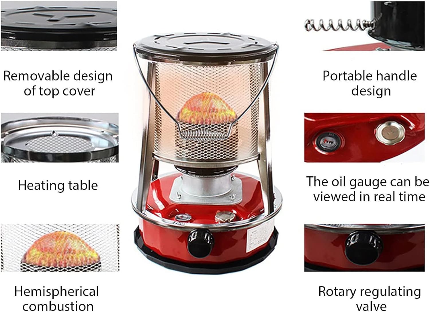 Xback XXLL Red Kerosene Heater 46L Portable