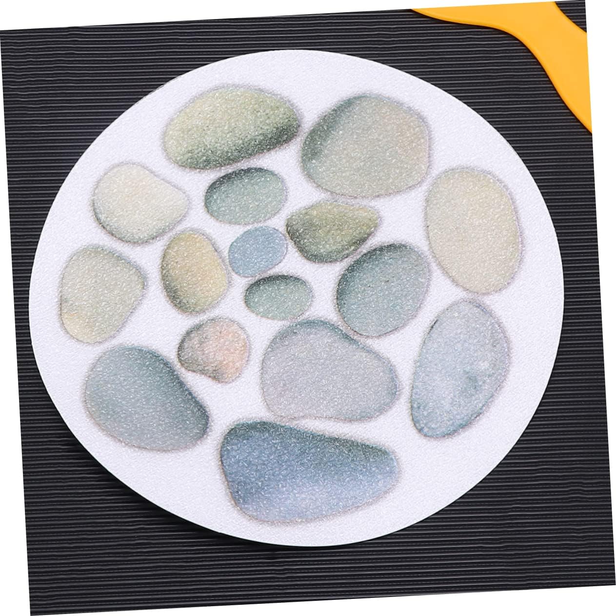 Cabilock 4pcs Stone Pattern Anti Slip Stickers for Bathtub