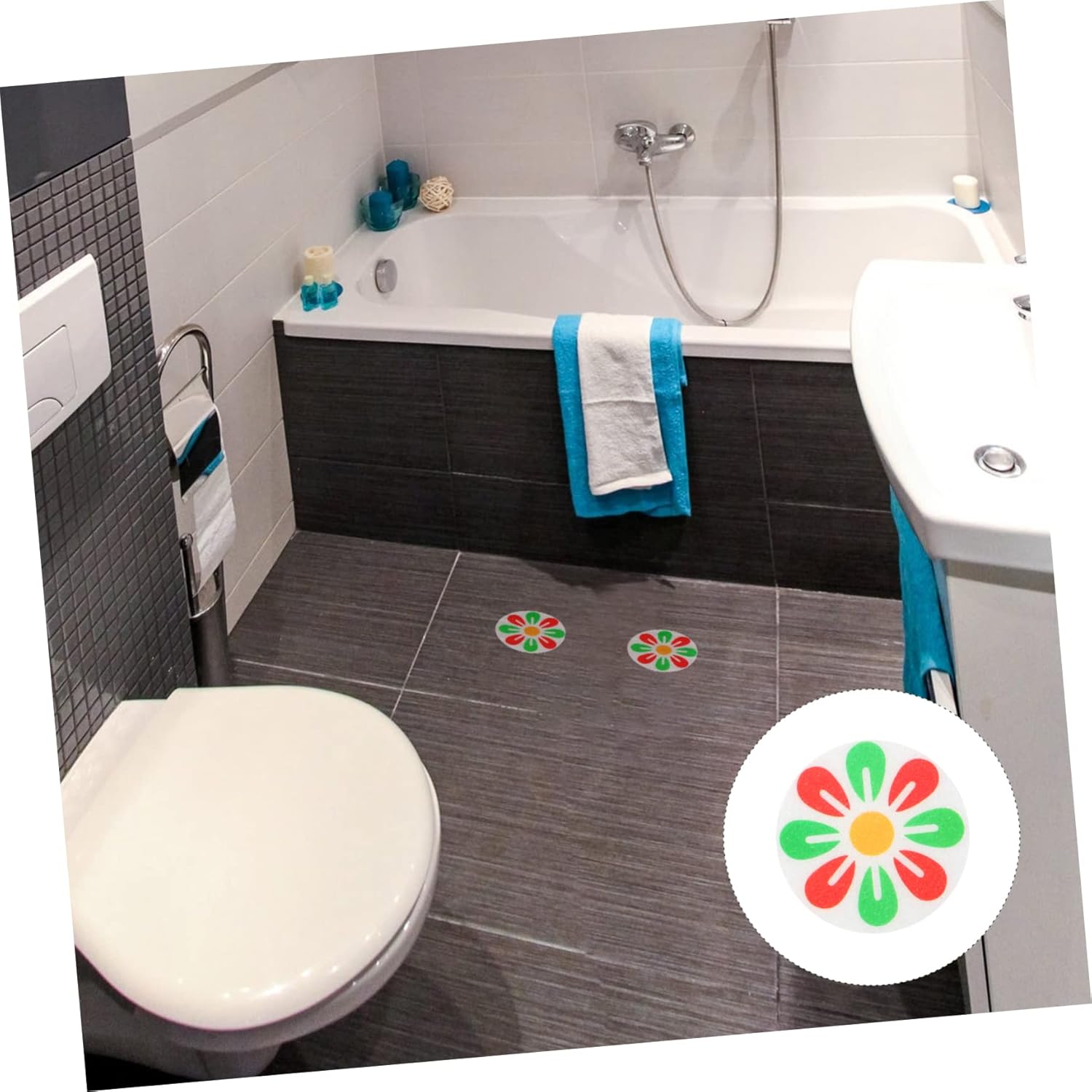 Ciieeo 10pcs Bathtub Anti-Slip Stickers for Safety