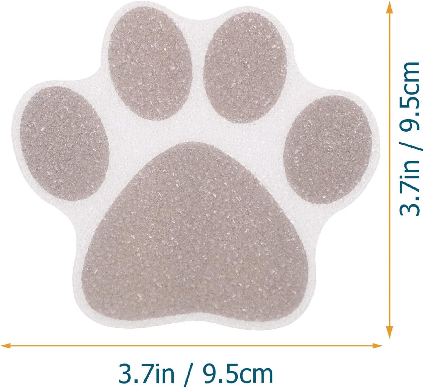 Kisangel 10pcs Bathtub Anti-Slip Stickers with Paw Designs