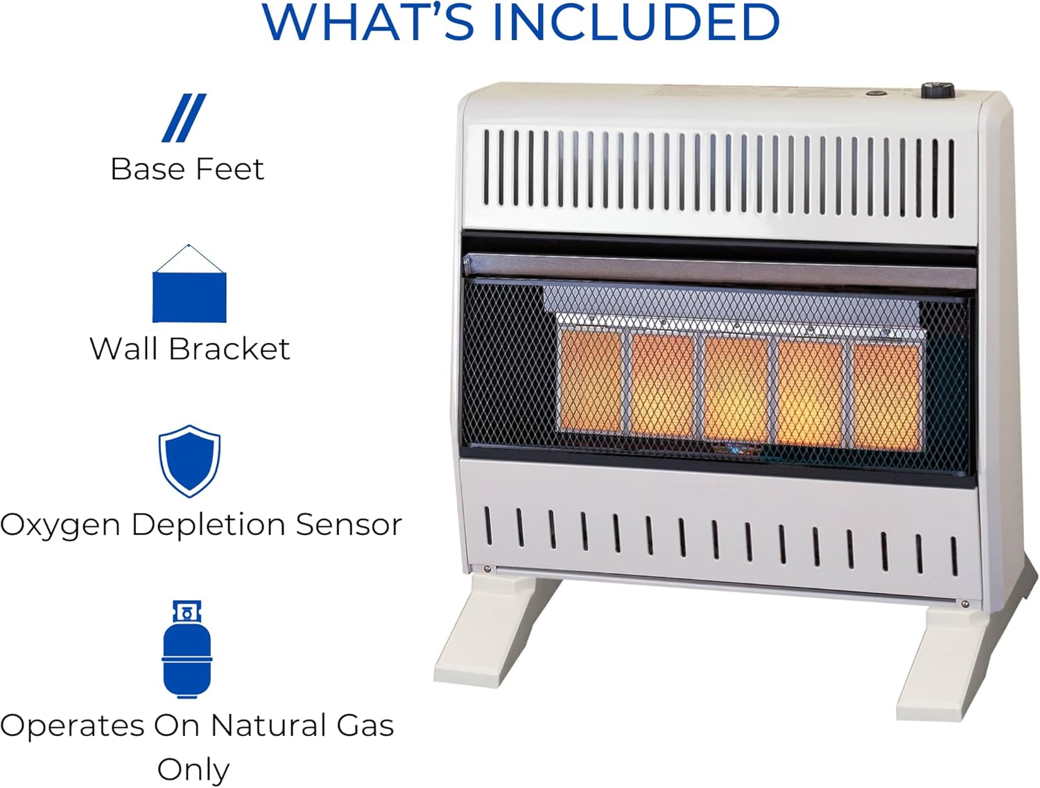ProCom Natural Gas Ventless Infrared Heater 30000 BTU
