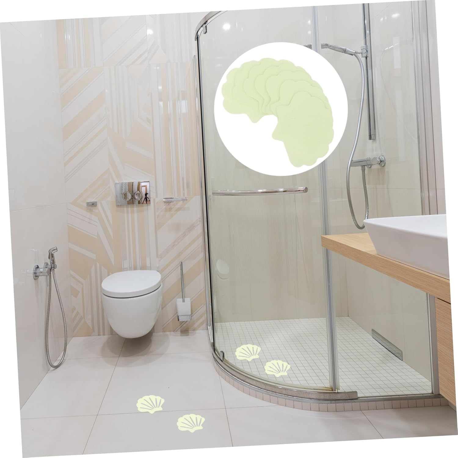 PRETYZOOM Non-Skid Stickers for Bathroom 30pcs Sturdy Anti-Slip Strips